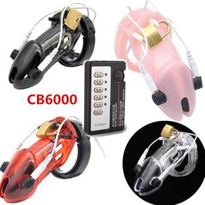 Cage de chasteté électrique pour homme, équipement de sexe, avec choc électrique, jouets sexuels pour hommes, CB6000 <span class=keywords><strong>CB6000S</strong></span> - Product Image 5