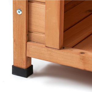 Chòi nuôi chó ngoài trời bằng gỗ hình vuông cổ điển, đặt hàng số lượng lớn, làm từ gỗ nguyên khối, giường ngủ cho thú cưng dành cho các giống chó nhỏ, sử dụng được quanh năm, họa tiết động vật - Product Image 6