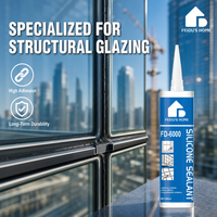 Scellant silicone structurel monocomposant FeiDu'sHome FD-6000 à durcissement neutre pour la construction, les murs-rideaux, le verre, la pierre et l'aluminium