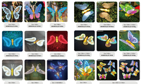 Momovalley 2ème Génération – Motif Papillon LED Télécommandé à Ailes, Objets Volants Bioniques Artistiques pour Décoration d'Événements Créatifs