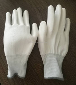 Popular 13G Poliéster Tejido Blanco <span class=keywords><strong>PU</strong></span> Guantes Recubiertos - Product Image 4