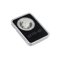 Étui de protection pour pièces de monnaie en mousse EVA noire, support d'affichage, boîte de rangement, capsule, étuis en acrylique transparent, porte-pièces de monnaie en argent