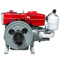 Moteur diesel agricole monocylindre refroidi à l'eau 22 HP, 24 HP à commande manuelle, moteur à hélice de tracteur