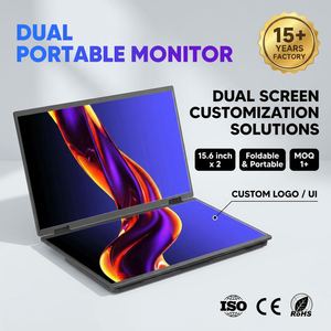 Monitor Portátil Triple de 15.6 Pulgadas para Laptop, Pantalla Doble, 1080P, Económico, Pantalla LCD Extendida para Laptop - Product Image 1