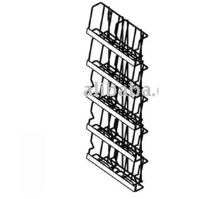 Metall broschüre Display Rack / Tier Broschüren halter (10 POCKET)