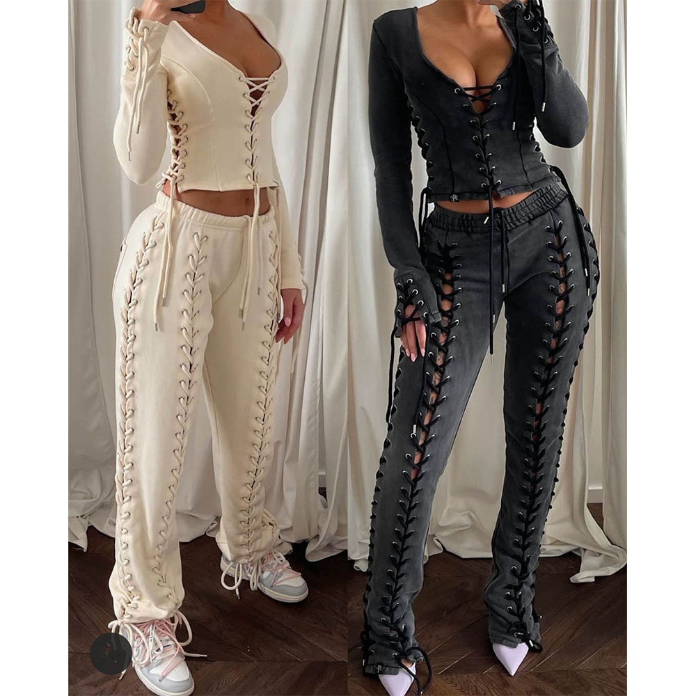 Женский наряд со шнуровкой KY, сексуальный наряд на лето и весну для улицы, 2023