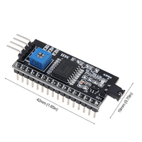 Placa Adaptadora de Interfaz Serial IIC I2C TWI SPI para Pantalla LCD 1602 2004, Módulo Convertidor LCD1602 PCF8574