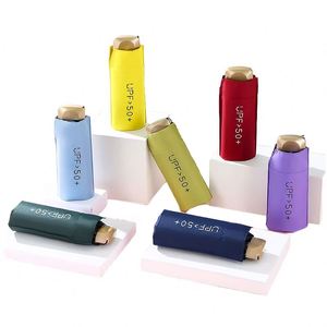 Paraguas Plegable de Bolsillo Mini Personalizado Ultraligero y Compacto con Protección UV y Funda, Oferta Promocional 2025 - Product Image 2
