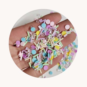 Cortador de Arcilla Polimérica con Forma de Mini Cubos de Hielo Pastel, Sprinkles de Arcilla Blanda para Slime, Manualidades DIY - Product Image 2