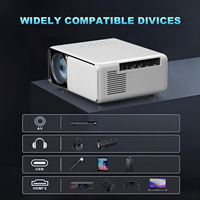 Projecteur Multimédia LED 4K HD Usb Rd-886B pour Cinéma Maison, Jeux et Sport, avec Écran Sans Fil