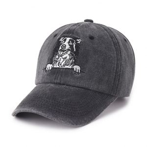 Gorra Retro Lavada Estilo Papá - Gorra de Béisbol Vintage con Bordado de Cachorro, Color Sólido, Visera Curva Ajustable para Hombres y Mujeres, Venta al por Mayor - Product Image 5