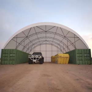 Abri en PVC galvanisé <span class=keywords><strong>de</strong></span> qualité industrielle Baosheng, résistant aux déchirures, anti-UV et installation rapide pour chantier <span class=keywords><strong>de</strong></span> construction - Product Image 5
