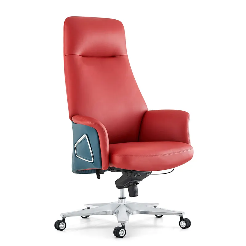 Ceo Boss Computer Swivel Chair Mobiliário de escritório High Back PU Leather Manager Cadeira do escritório executivo