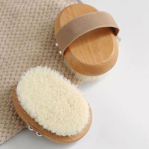 Hot Sales PP Bristle Exfoliating <b>Bath</b> Brush - Natural Wooden Handle Shower & Body Scrubber - Product Image 1