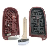 Coque de clé intelligente rouge à 5 boutons pour Chrysler EYE Dodge Charger Challenger Jeep