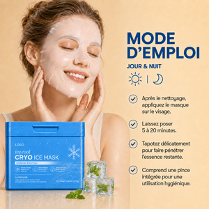Masques en tissu hydratants et apaisants pour le visage, à absorption rapide, enrichis en exosomes et collagène, pour tous types de peaux, effet éclaircissant et rafraîchissant naturel. - Product Image 6