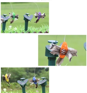 Colibrí Solar Vibrante con Movimiento de Vuelo para Decoración de Jardín - Product Image 6