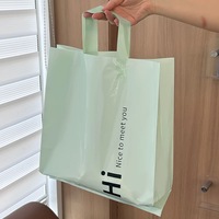 Sacs à provisions imprimés avec logo personnalisé au détail Sacs à poignée en plastique PEHD imperméables