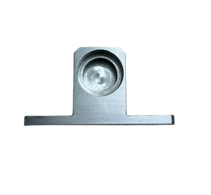 Pièces en acier inoxydable usinées par CNC, composants d'usinage CNC de précision, support en T avec contreboisage circulaire (pièce usinée) - Product Image 2