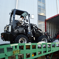 Minicargadora W1160 al por mayor con bomba de pistones Rexroth y motor Kubota, cargadora compacta para trabajos de construcción ligera 2.6T