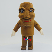 Costume de mascotte gonflable amusant et original en peluche marron sur mesure pour défilé de carnaval, enterrement de vie de garçon, promotion