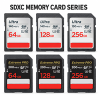 Set Kartu SD Combo untuk Kamera Stok Toko 64GB 128GB 256GB Kartu Memori Ukuran Penuh Paket Dua Seri Grosir Pesanan Campuran