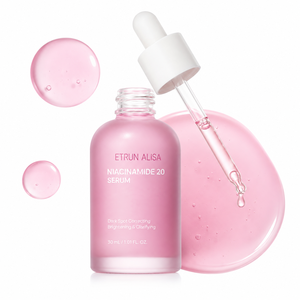 ETRUN ALISA Siero Correttore Macchie Scure e Illuminante con 20% Niacinamide per Pori Dilatati e Post-Imperfezioni, Effetto <span class=keywords><strong>Pelle</strong></span> <span class=keywords><strong>di</strong></span> Vetro - Product Image 1