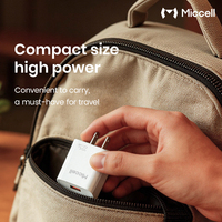 Adaptateur de chargeur de téléphone à charge rapide Miccell 22,5 W avec protection intelligente, compatible avec les téléphones iPhone et Android