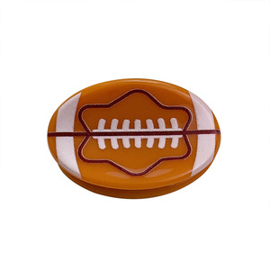 Pinces à cheveux en acétate Shily&OS pour <span class=keywords><strong>le</strong></span> football, personnalisables avec logo, accessoires pour fans de sport, pinces à franges pour femmes, vente en gros - Product Image 6