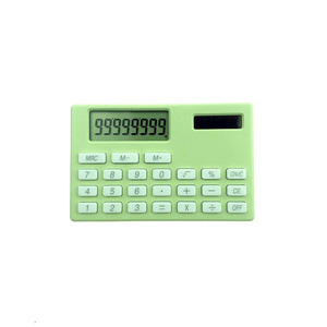Ultra Thin Card Calculator 8 Digits Battery Powered ABS Material Yellow Color For Everyday Use - Product Image 5