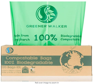 Personalized Custom Printed PLA PBAT Biodegradable <b>Compostable</b> Food Waste Bin Liners <b>Bags</b> - Product Image 3