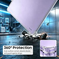 Casing Tablet Transparan Jernih untuk Redmi Pad 2 11 Inch 2025, Anti Jatuh Empat Sudut, TPU Silikon, Pelindung Anti Benturan