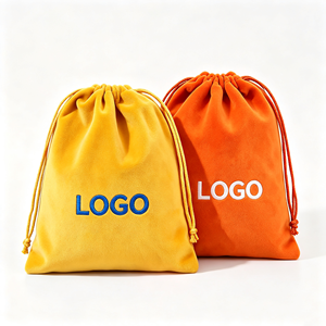 Pochette en velours doux avec cordon de serrage, logo personnalisé, vente en gros, sac en velours avec cordon de serrage, emballage cadeau pour bijoux, pochette de rangement pour montres, sac anti-poussière - Product Image 5