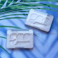 Boîte moulée en plastique ABS pour pinceaux de maquillage, palette de couleurs personnalisée à trois tons, capacité de 4g, pour correcteur cosmétique