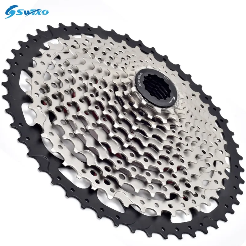 SWTXO gümüş/altın dağ bisikleti <span class=keywords><strong>Freewheel</strong></span> dişli 12 <span class=keywords><strong>hız</strong></span> 11-50T MTB bisiklet kaset Shimano SRAM için