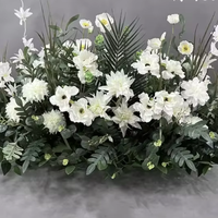 DIY Mur floral artificiel réaliste en soie de roses pour mariage, fournitures modernes pour arche en fer, toile de fond longue
