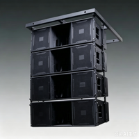 Système audio professionnel pour scène extérieure, enceinte colonne 3 voies double 15 pouces, boîtier vide étanche