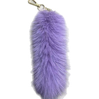 Porte-clés en fausse fourrure de renard, breloque de sac, accessoire queue de renard, pendentif animal pour clés de voiture, 30 cm