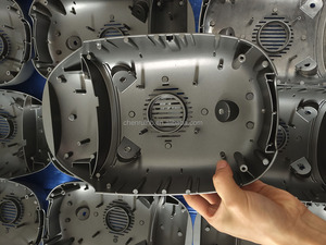 Composants de boîtier en aluminium moulé sous pression CR OEM avec surface lisse et incurvée, conception creuse, haute précision, multi-moules séparés - Product Image 2