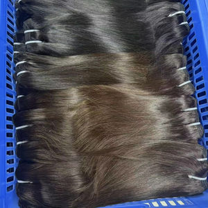 Promotion 9,5$ Letsfly 12A Cheveux humains vierges bruts vietnamiens SDD en lots 8-14 pouces Noir, Extensions de cheveux lisses couleur marron mélangé - Product Image 4