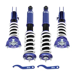  Bfo street sport coilovers, para nissan 240sx 200sx 180sx s13 89-94 kit de baixação ajustável