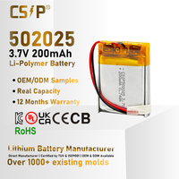 Batterie personnalisée 150mah 200mah 250mah 300mah, cellules au lithium polymère 402025 502025 602025 702025 802025 902025 3.7V, batterie Lipo