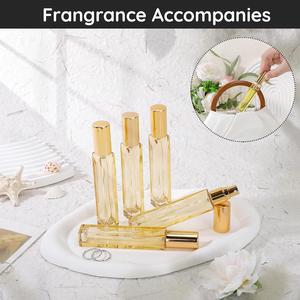 New Design 3ml-10ml <b>Spray</b> Glass <b>Perfume</b> <b>Bottle</b> Atomizer Gold Transparent Square Portable Refillable Screw Cap - Product Image 4