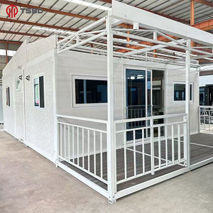 Maison préfabriquée modulaire de luxe prête à l'emploi de 20 à 40 pieds, maison en conteneur pliable en acier avec salles de bain - Product Image 1