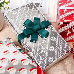50*70cm Holographic Printed <b>Glitter</b> Gift Wrapping Paper with Christmas Pattern Printing - Product Image 5