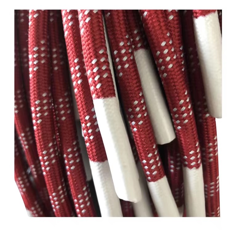 Custom Fashion Style Printed Logo Thick Elastic Nylon Shoelaces