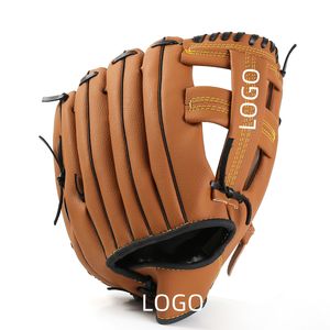 Özel Logo ile yetişkinler için düşük adedi kalın deri beyzbol eldiveni özel tasarım softbol eldiven - Product Image 6