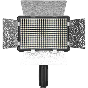 Godox LF308D发光二极管视频灯，带闪光同步308灯泡，作为发光二极管灯闪光，用于宏观婚礼生活采访视频拍摄