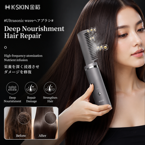 Peine Eléctrico para el Cuidado del Cabello K·SKIN, Ondas Ultrasónicas, Nutrición Profunda, Reparación, Plancha de Cabello a Batería - Product Image 1
