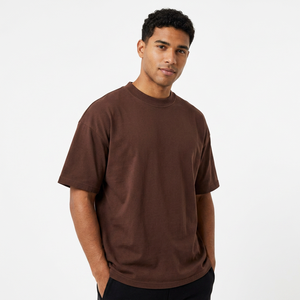 Camiseta de Algodón 100% Tejida Ecológica de Primera Calidad, Logotipo Personalizado en la Parte Delantera, Antiarrugas, Secado Rápido, Transpirable, Fabricante OEM - Product Image 1